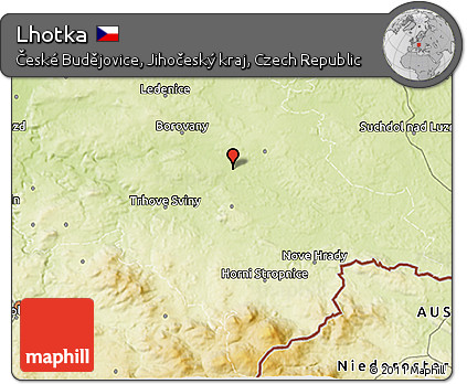 Physical 3D Map of Lhotka