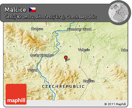Physical 3D Map of Malčice