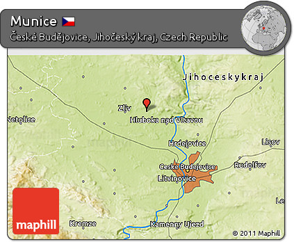 Physical 3D Map of Munice