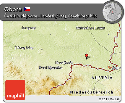 Physical 3D Map of Obora
