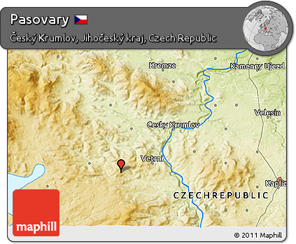 Physical 3D Map of Pasovary