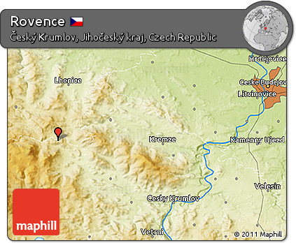 Physical 3D Map of Rovence
