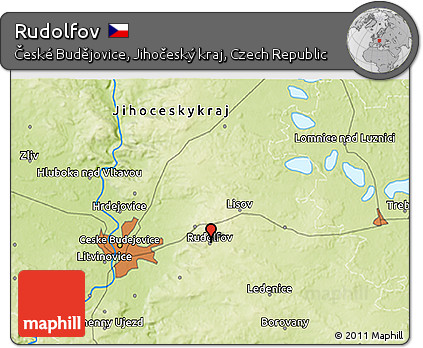 Physical 3D Map of Rudolfov