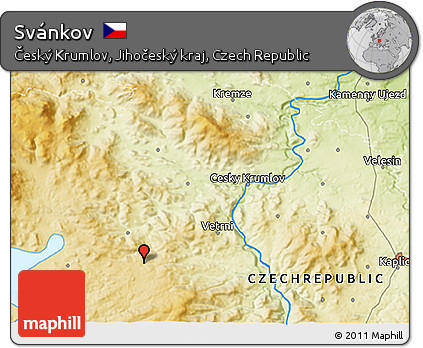 Physical 3D Map of Svánkov