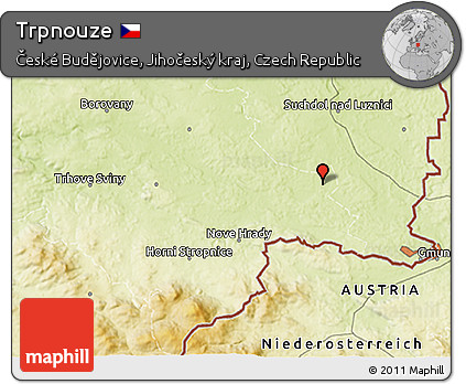 Physical 3D Map of Trpnouze