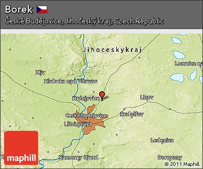 Physical 3D Map of Borek
