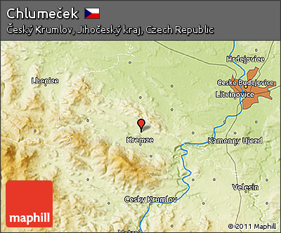Physical 3D Map of Chlumeček