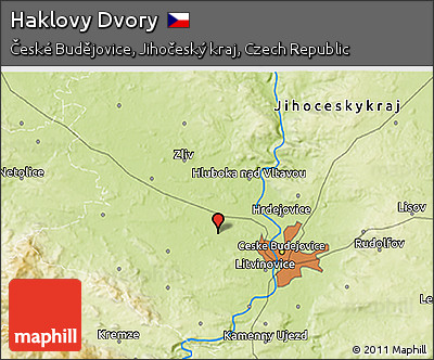 Physical 3D Map of Haklovy Dvory