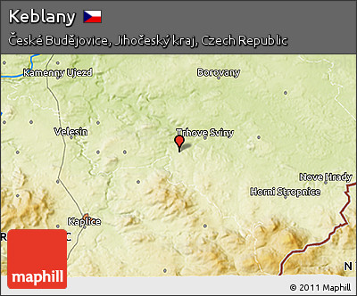 Physical 3D Map of Keblany