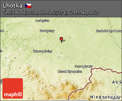 Physical 3D Map of Lhotka