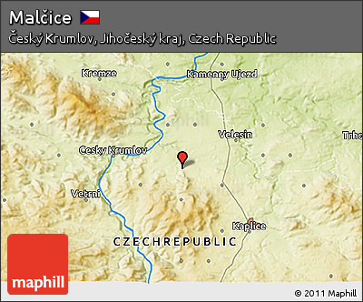 Physical 3D Map of Malčice