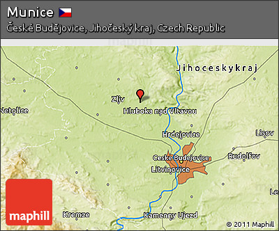 Physical 3D Map of Munice