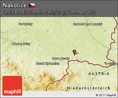 Physical 3D Map of Nakolice