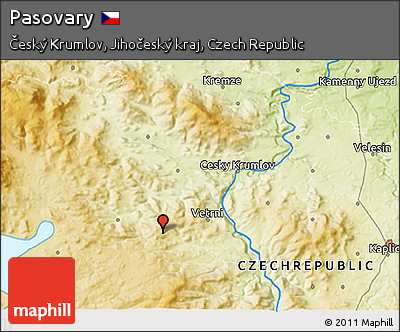 Physical 3D Map of Pasovary