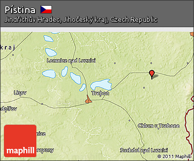 Physical 3D Map of Pístina