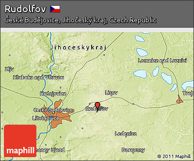 Physical 3D Map of Rudolfov