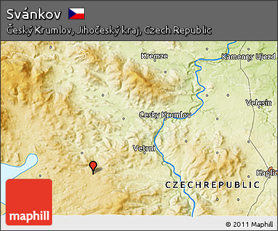 Physical 3D Map of Svánkov