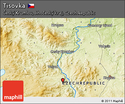 Physical 3D Map of Tisovka