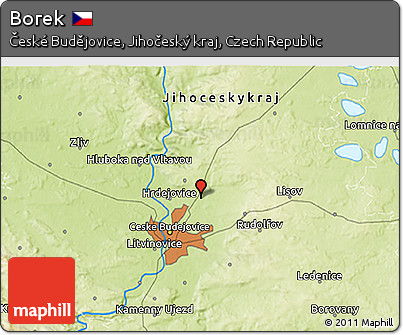 Physical 3D Map of Borek