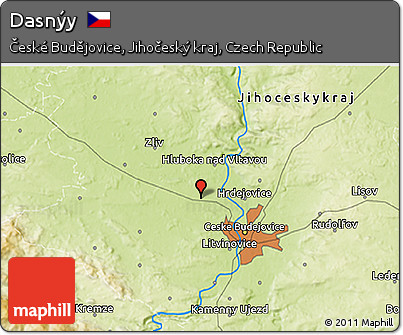 Physical 3D Map of Dasnýy