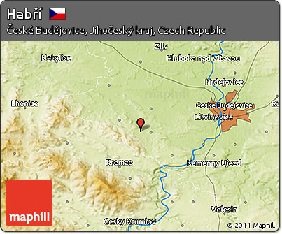 Physical 3D Map of Habří