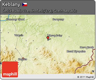 Physical 3D Map of Keblany