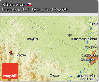 Physical 3D Map of Klenovice