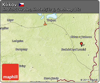 Physical 3D Map of Klikov