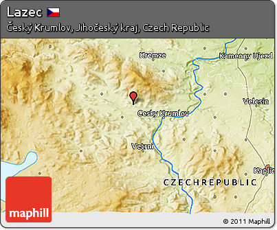Physical 3D Map of Lazec