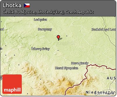Physical 3D Map of Lhotka