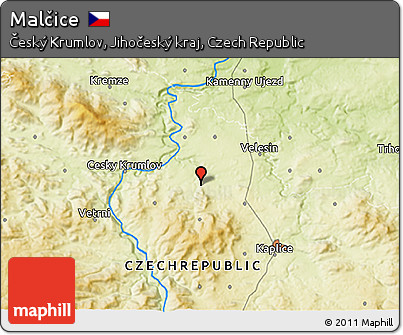 Physical 3D Map of Malčice