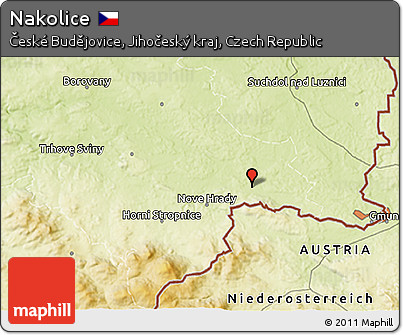 Physical 3D Map of Nakolice