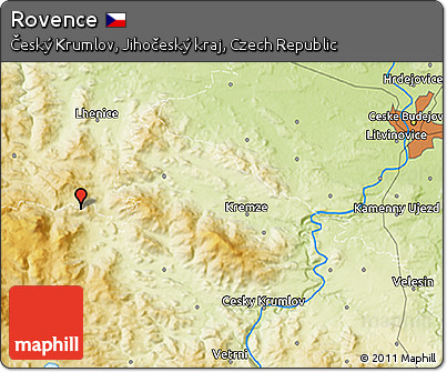 Physical 3D Map of Rovence