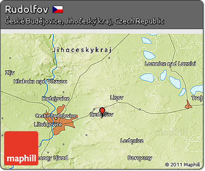 Physical 3D Map of Rudolfov