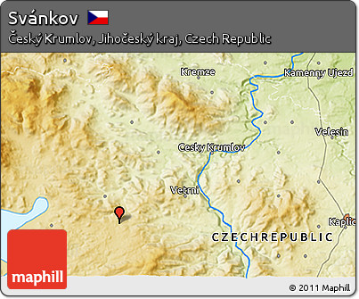 Physical 3D Map of Svánkov