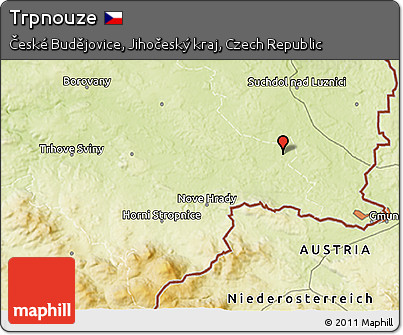 Physical 3D Map of Trpnouze