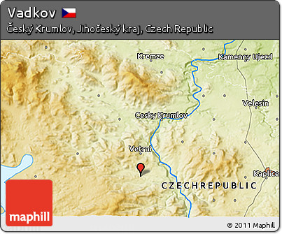 Physical 3D Map of Vadkov