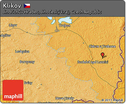 Political 3D Map of Klikov
