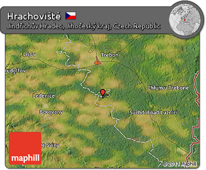 Satellite 3D Map of Hrachoviště