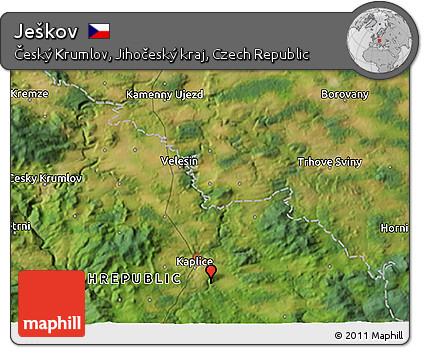 Satellite 3D Map of Ješkov