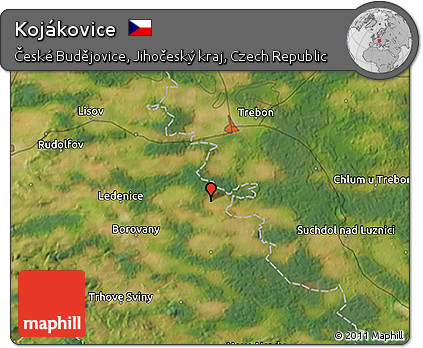 Satellite 3D Map of Kojákovice