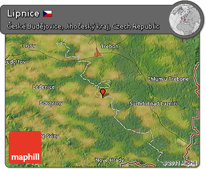 Satellite 3D Map of Lipnice