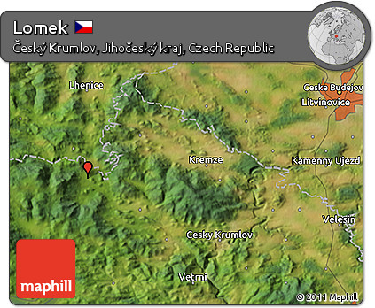 Satellite 3D Map of Lomek