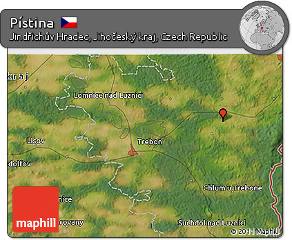 Satellite 3D Map of Pístina