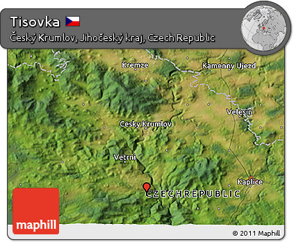 Satellite 3D Map of Tisovka