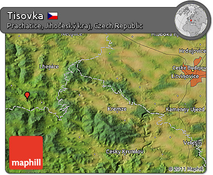 Satellite 3D Map of Tisovka