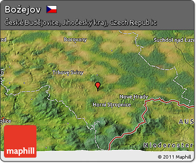Satellite 3D Map of Božejov