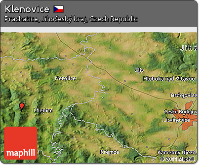 Satellite 3D Map of Klenovice