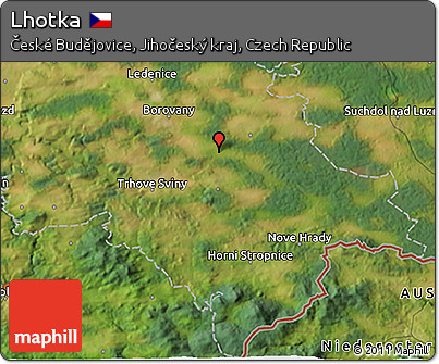 Satellite 3D Map of Lhotka