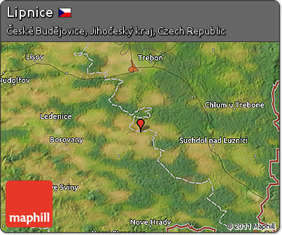 Satellite 3D Map of Lipnice